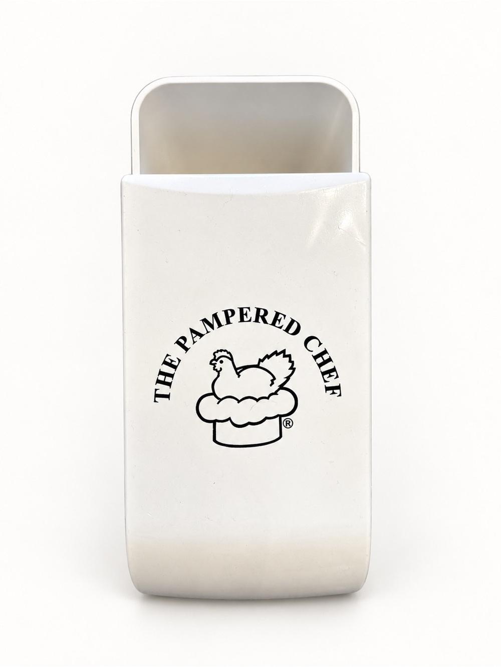 The Pampered Chef White Adjustable Measuring cup Dry Measure 1/4 to 1 cup